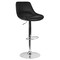 Flash Furniture Contemporary Black Vinyl Adjustable Height Barstool with Chrome Base CH-182050X000-BK-V-GG - alternate 2